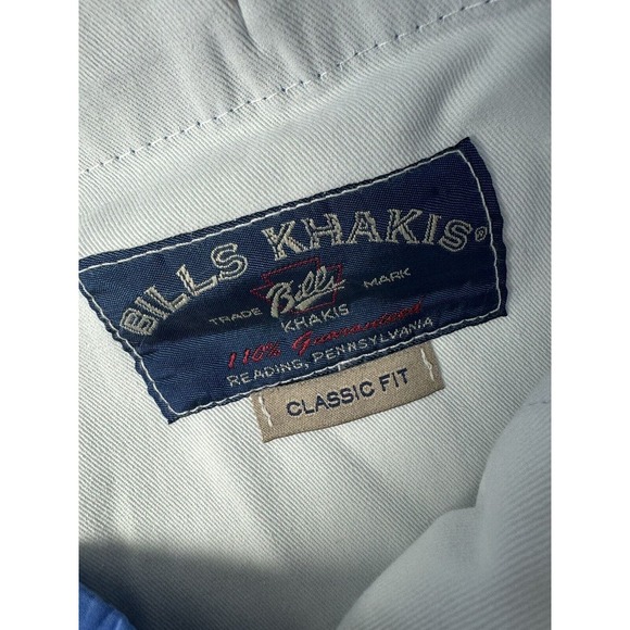Bills Khakis Pants Mens 40 Blue Poplin Standard Fit M2 Chinos - Picture 3 of 7